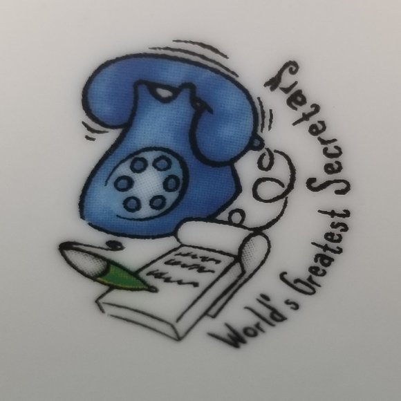 "World Greatest Secretary Vintage Coffee/Tea Mug H & H Fine Porcelain Mug Gift - Picture 3 of 14